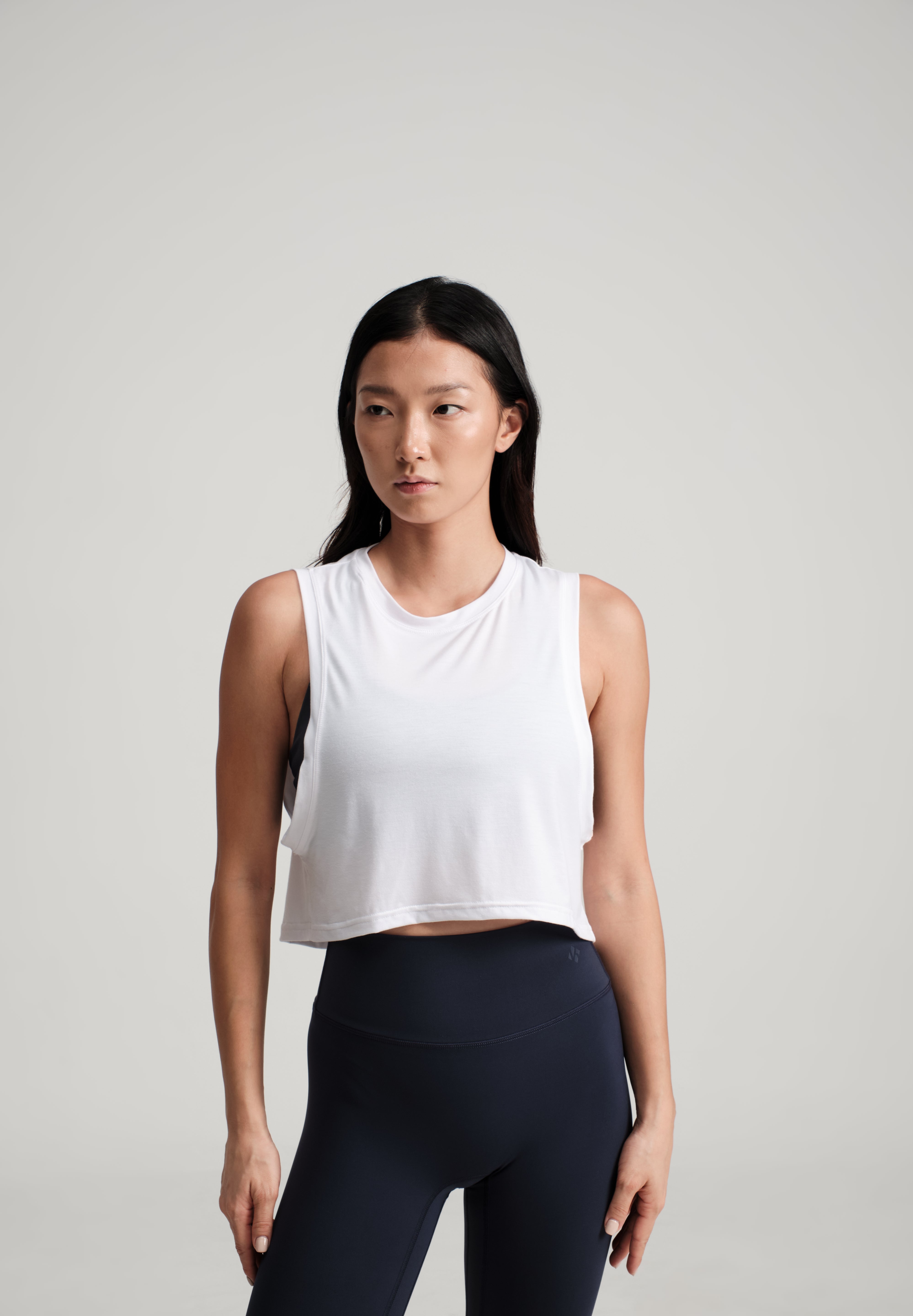 Swift Crop Tank - KYDRA #color_White