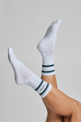Unisex Striped Socks - KYDRA #color_Deep Ocean