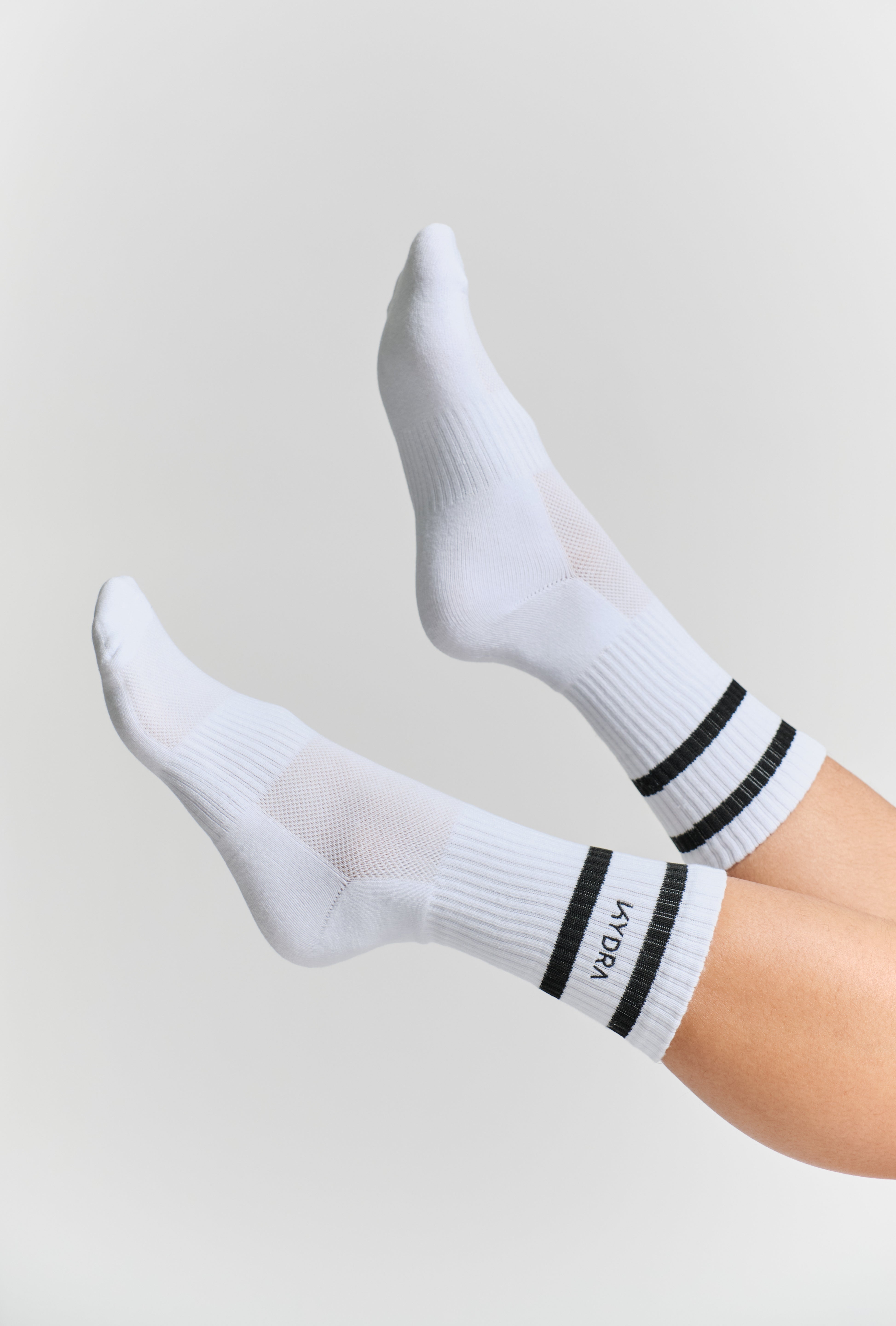 Unisex Striped Socks - KYDRA #color_White