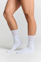 Unisex Striped Socks - KYDRA #color_Lilac Blush
