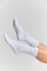 Unisex Striped Socks - KYDRA #color_Lilac Blush
