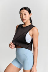Vapor Phase Crop Tank - KYDRA #color_Black