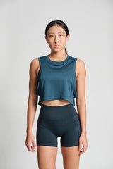 Vapor Phase Crop Tank - KYDRA #color_Ocean