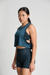 Vapor Phase Crop Tank - KYDRA #color_Ocean